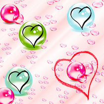 Bubbles and Hearts by Christine Bässler