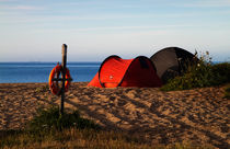 Camping on the Beach by Louise Heusinkveld