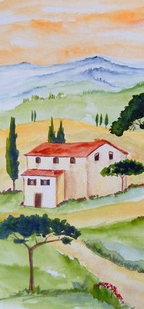 Toskana-Stille und Harmonie 3 von Christine Huwer