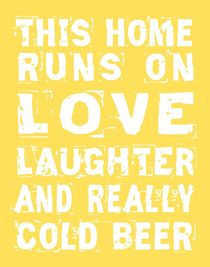 Love and Cold Beer Poster von friedmangallery