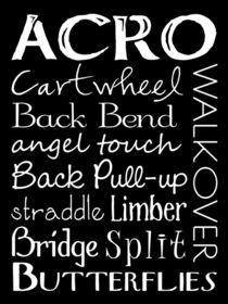 Acro Dance Subway Art Poster by friedmangallery