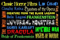 Classic Horror Films Poster von friedmangallery
