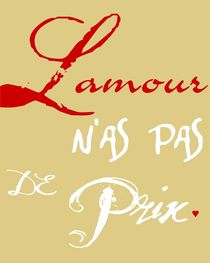 L'amour (Love is Precious) Poster von friedmangallery