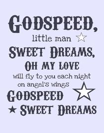 Godspeed, Sweet Dreams Poster von friedmangallery