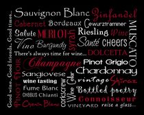 Wine Theme Poster von friedmangallery