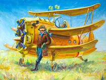 Pilot and his plane von Oleksiy Tsuper