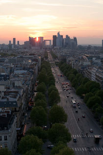 Champs Elysees from Arc de Triomphe by Daniel Zrno