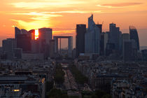 Champs Elysees from Arc de Triomphe by Daniel Zrno