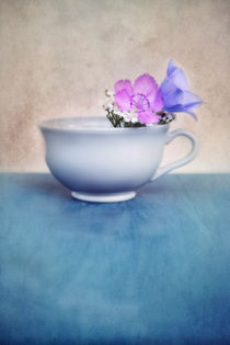 cup with flowers by Priska  Wettstein
