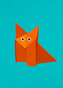 Cute Origami Fox von Boriana Giormova