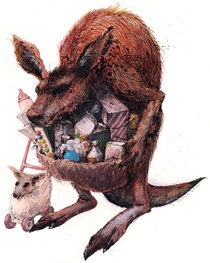 consumption kangaroo by Rainer Ehrt