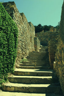 Old Stone staircase (Spinalonga fortress) by Lina Shidlovskaya