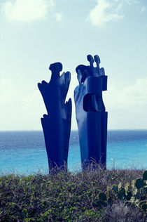 ISLA MUJERES SCULPTURES Mexico by John Mitchell