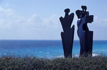 ISLA MUJERES SCULPTURES Mexico by John Mitchell
