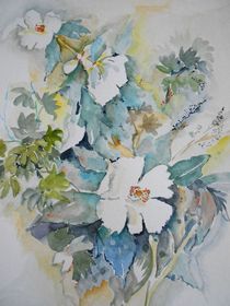 Weiße Blüten von Maria Földy