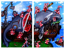 Moby Melon's Dissection Diptych by John Lanthier