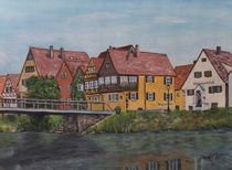 Neckarprominade Rottenburg by Elisabeth Maier