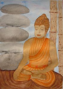 Gautama Buddha im Moment der Erleuchtung by Ulrike Kröll