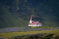 Kirche in Island von Anne-Barbara Bernhard