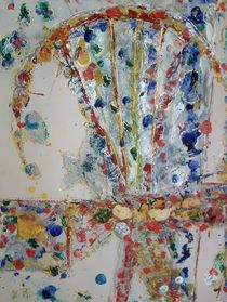 Energiebild Fächer-1 - handemade Art - farbenfroh von Heide Pfannenschwarz