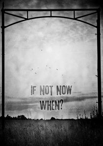 If not now, when? by Sybille Sterk