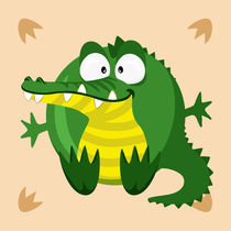 Kugeltier Krokodil by Michaela Heimlich