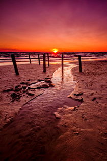 Sunset on the Lake Huron by Zoltan Duray