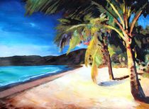 Karibischer Palmenstrand Magens Bay by M.  Bleichner