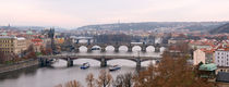 Bridges Across the Vltava by Keld Bach