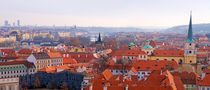 Red Roofs of Prague by Keld Bach