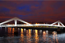 River Clyde Squiggly Bridge Glasgow by Gillian Sweeney