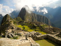 clearing sky over machu picchu  by picadoro