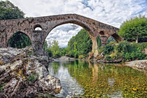 Roman bridge in Cangas de Onis (Spain) by Klaus Dolle