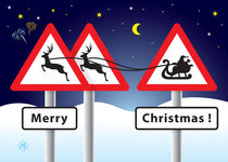 Traffic signs Merry Christmas! by Maarten Rijnen